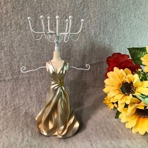 NWOT - Luminescent Silvery-Gold Jewelry Mannequin